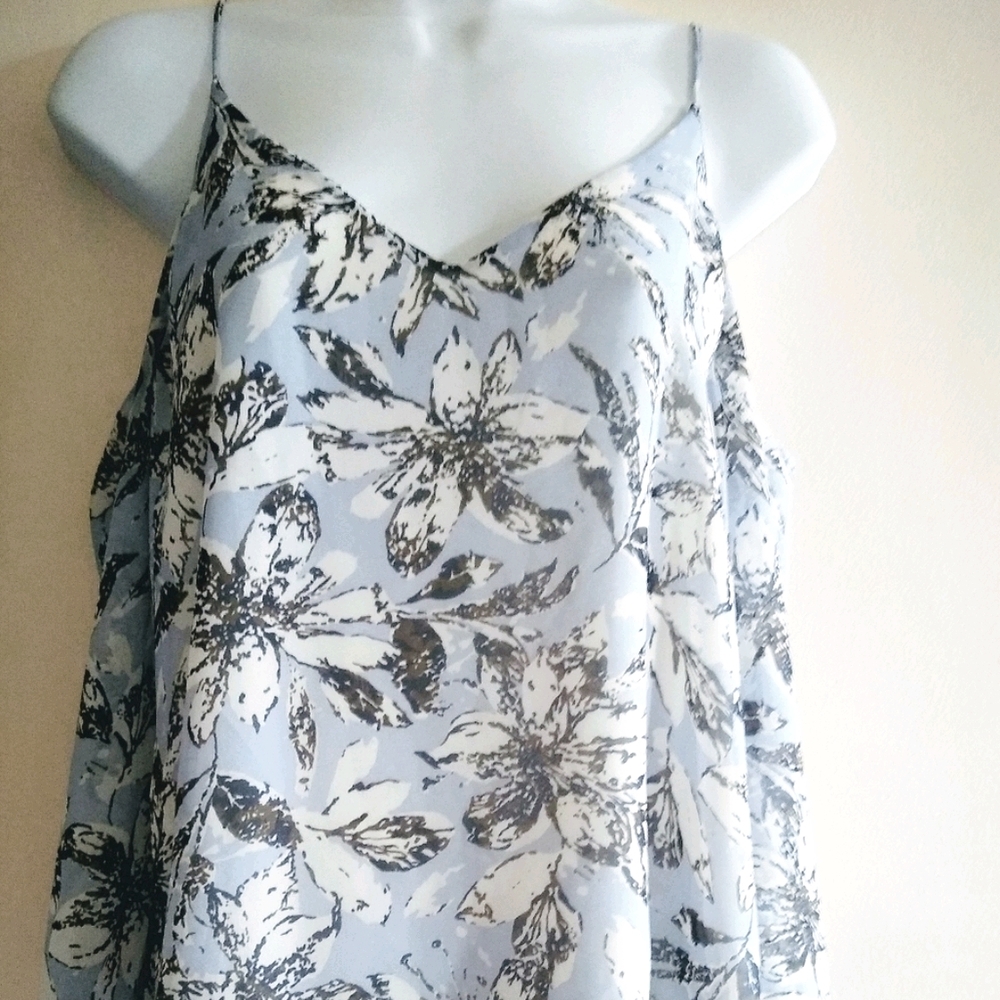 Astr Cold Shoulder Summer Top w/Spaghetti Straps, S/M